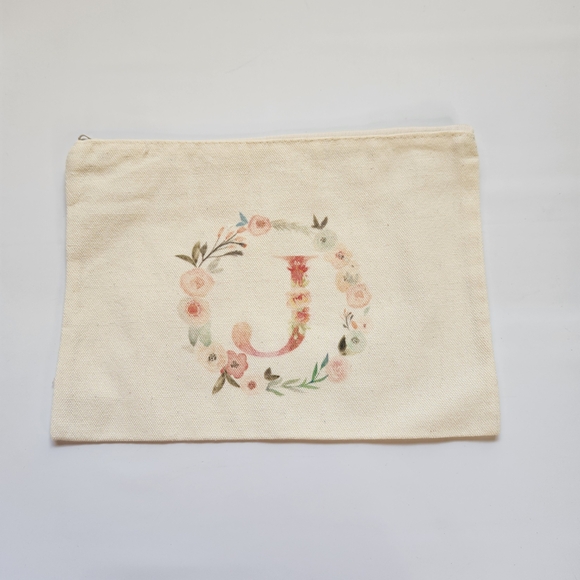 Floral Canvas Tote Bag Set - Cream - Picture 11 of 14